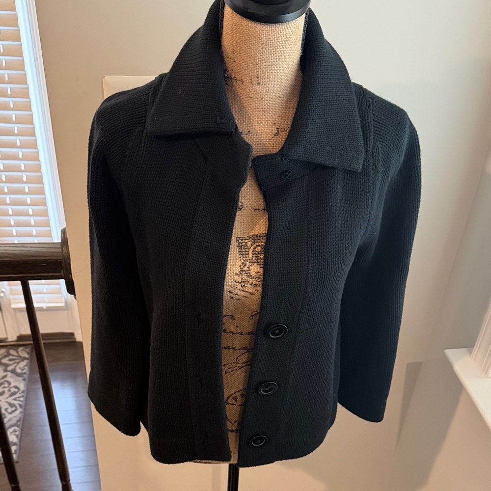 Banana Republic Black Knit Blazer